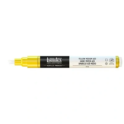 Image of Liquitex 2 4 mm Fine Nib Paint Marker Yellow Medium Azo