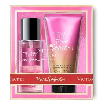 Image of Victoria Secret New VELVET PETALS Mini Mist &amp; Lotion Duo Gift Set
