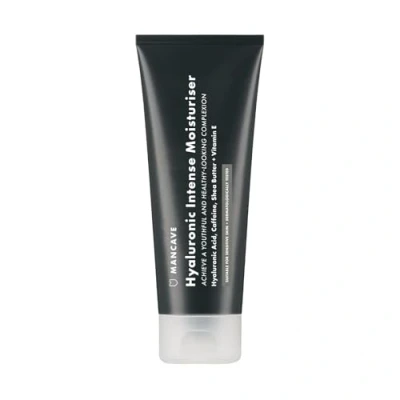 Image of ManCave Hyaluronic Intense Moisturiser 100ml, Formulated to hydrate and soften skin with Acid, Caffeine Vitamin E, Natural Formulation, Dermatologically Tested, Vegan, Made in England