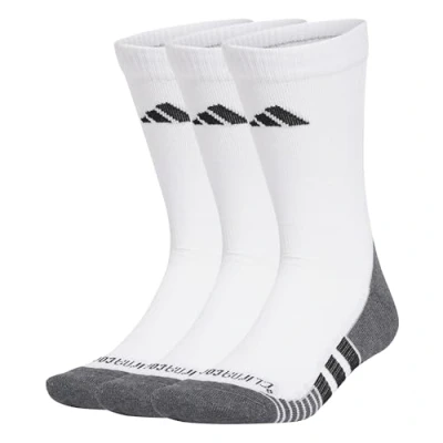 Image of adidas Unisex PERFORMANCE CLIMACOOL CUSHIONED CREW 3P, White/Black, 8.5 10