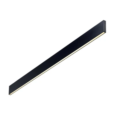 Image of Linus Decorative Linear Integrated LED Wall Light Black, 4000K
