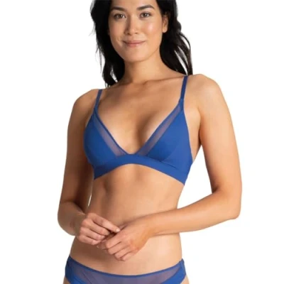 Image of Athena Women&#039;s Tulle Bra, Titanium Blue, H