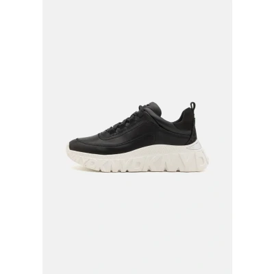 Image of DKNY Lacombe LACE UP Trainers, Women&#039;s, Size: 3.5, Black Leather