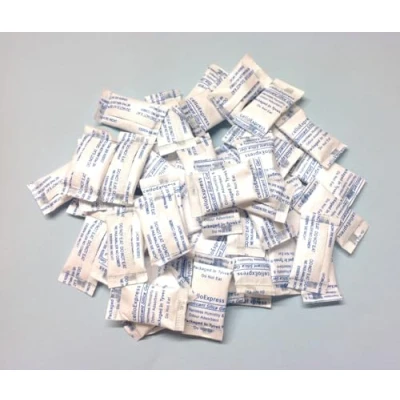 Image of celloexpress Silica Gel Pouches 1g in Tyvek Fabric Sachets Pack of 50 Total Weight 50g