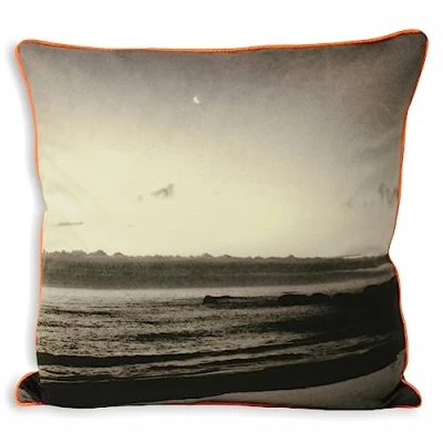 Image of Paoletti Neon Coast Filled Cushion Coral Size 43 cm x