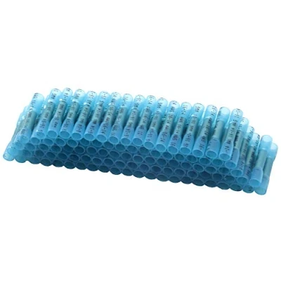 Image of Yosawo 100 Pieces Professional Heat Shrink Butt Connectors，Crimp Connectors Waterproof Insulated Electrical Terminals 16 14 AWG Blue