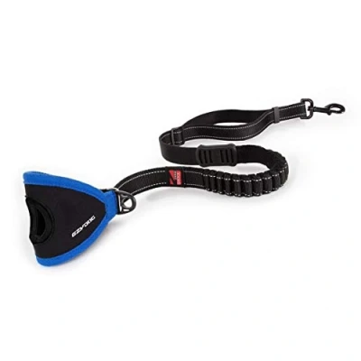 Image of EzyDog Handy Dog Lead, Bungee, Hands Free, Short, Strong, Training, Leash for Large Dogs (48&#039;, Black)