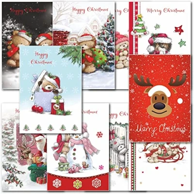 Image of doodlecards Charity Christmas Cards Pack of 10 Mixed Festive Cute