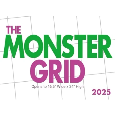 Image of Monster Grid (Sunday Start) Wall Calendar 2025