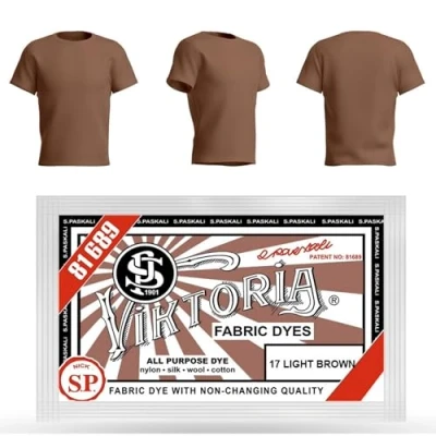 Image of HOPS Viktoria Textile Paint (59 Colours, Light Brown), Machine Washable Fabric Dye, Paints Washable, Clothing Dyeing