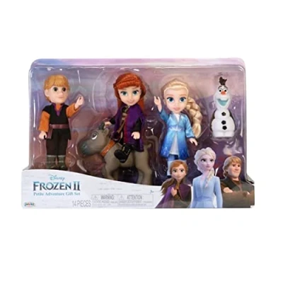 Image of Disney Frozen 2 Petite Doll Gift Set Includes Key Characters Anna, Elsa, Kristoff, Sven and Olaf! Dolls Are Approximately 6 Inches Tall, Perfect For Any Fan!