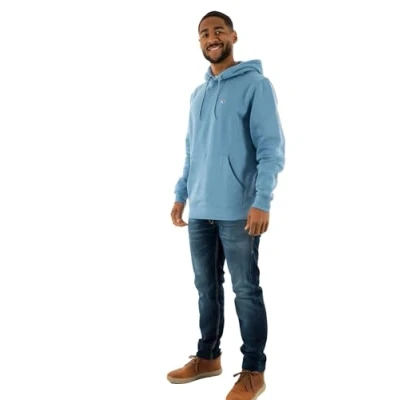 Image of Tommy Jeans FLAG Hoodie Sweatshirt, Men&#039;s, Size: 34, Colorado blue