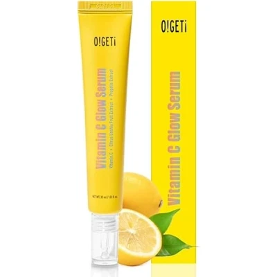 Image of O!GETi Vitamin C Face Glow Serum Revitaling Hydrating Brightening for Youthful Healthier Looking Skin 30ml,Clear