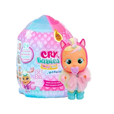 Image of CRY BABIES MAGIC TEARS Icy World Keep Me Warm Collectible surprise Doll that Cries with 7 Accessories Gift toy for kids +3 Years