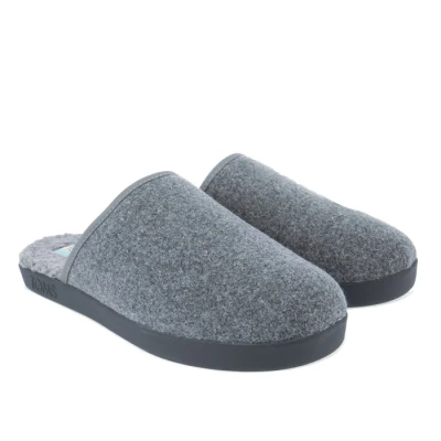 Image of TOMS Men&#039;s Harbor Slipper, Dark Grey, 7 UK