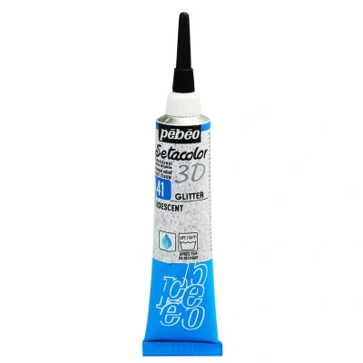 Image of Pebeo Setacolour 3D Glitter Effect Paint