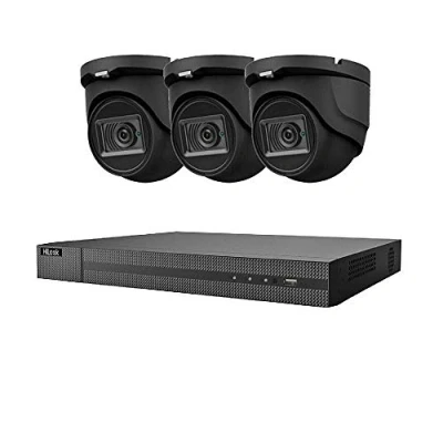 Image of HIKVISION 8MP CCTV 4K UHD DVR 8CH SYSTEM INDOOR OUTDOOR 3X VIVID HD CAMERAS 30M NIGHT VISION SECURITY CAMERA KIT UK (2TB HDD, GREY)
