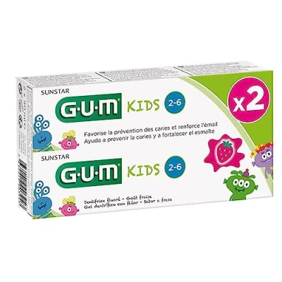 Image of GUM Kids Fluoride Toothpaste 3 Years and + 2 x 50ml