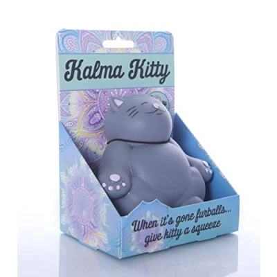 Image of Boxer Gifts Kalma Kitty Squishy Toy Stress Relief Helps With Anxiety Office Desk Birthday Christmas Secret Santa Stocking Filler Gift for Cat Lovers
