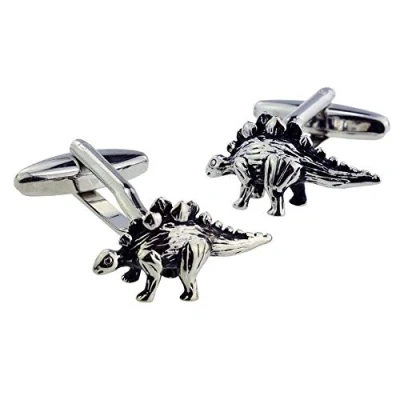 Image of GTR Prestige Giftware Stegosaurus Dinosaur 3D Cufflinks Presented in a Cufflink Box X2AJ625