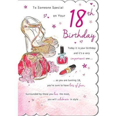 Image of Regal Publishing Milestone Age Birthday Card 18 F 9 x 6 inches