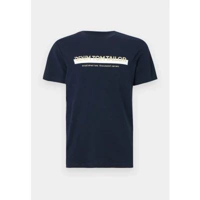 Image of TOM TAILOR Denim Men&#039;s 1042060 T Shirt, 10668 Sky Captain Blue, XXL