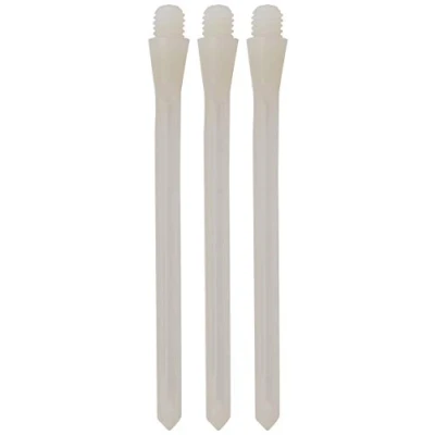Image of Unicorn Dart Shafts Slikstik Plus Durable Polycarbonate 3 Stems White Short 56.6 mm