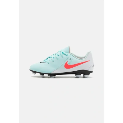 Image of Nike Performance JR Phantom GX II CLUB FG/MG Unisex Moulded stud football boots for kids, Size: 4.5, Mint/atomic red/off noir Synthetics