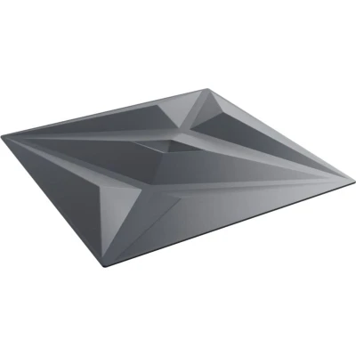 Image of vidaXL Wall Panels 24 pcs Grey 50x50 cm XPS 6 m² Star