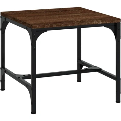 Image of vidaXL Side Table Brown Oak 40x40x35 cm Engineered Wood
