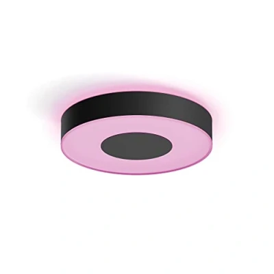 Image of Philips Hue Ceiling Light, Plastic, Black, 1 Count (Pack of 1)