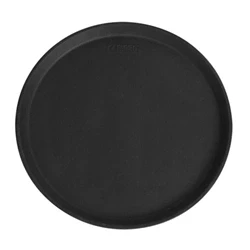 Image of Cambro Camtread Fibreglass Round Non Slip Tray Black 355mm