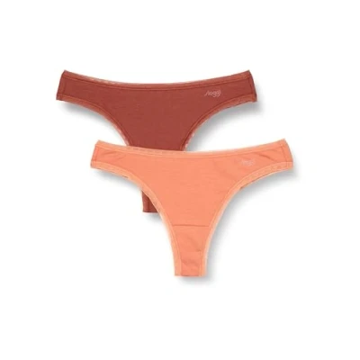 Image of Sloggi Women&#039;s GO Brazil C2P Briefs, RED LIGHT COMBINATION, XS