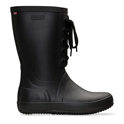 Image of Viking Retro Logg Rain Boot Women&#039;s, Black, 5.5 UK