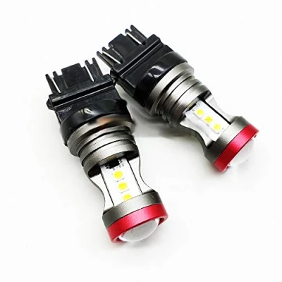 Image of 3157 White P27/7W (12V 24V) 7* 3030 SMD Canbus led Bulbs 5500K, DRL, Sidelights, Stop Tail Car Lights, Pack of 2