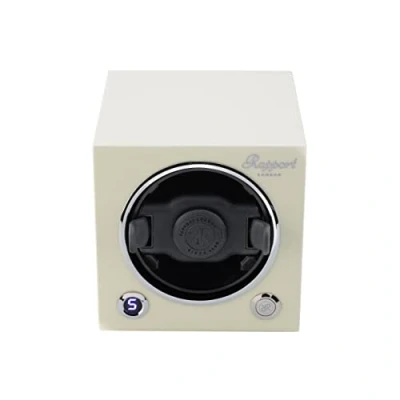 Image of Rapport London, EVO MKIII Automatic Watch Winder for 1 Watch. Compact, Premium Prestige Watches Est London 1898, Polar White