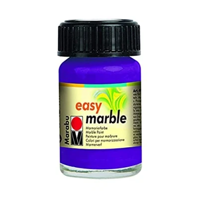Image of Marabu Easy Marble Jar 15ml with Dropper Cap Amethyst, Paint