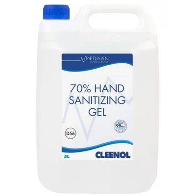 Image of Cleenol Medisan 70% Hand Sanitizing Gel 5 Litre, Pack of 2