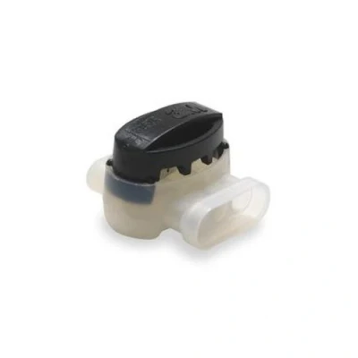 Image of 3M Scotchlok Electrical IDC (Insulation Displacement Connector) 316IR, Pigtail, Irrigation Applications, Black/White, 22 16 AWG, Bag of 30 pieces