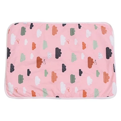Image of Baby Crib Mattress Pad Infant Waterproof Cotton Urine Mat Cover Diapering Sheet Protector Reusable Incontinence Bed Pads Washable Underpads (#D)