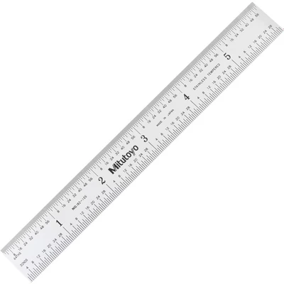 Image of Mitutoyo 182 105 6&quot; x 150mm Rigid Rule