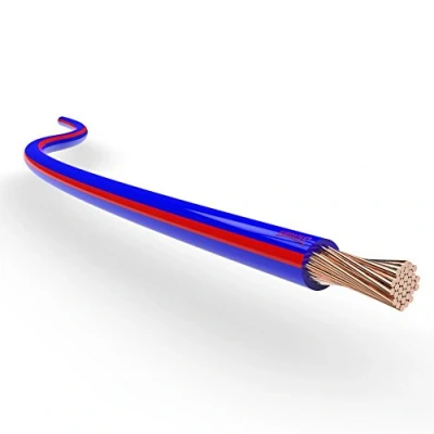 Image of AUPROTEC Automotive Wire 1.00 mm² Thin Wall Cable length 5m or 10m choice: (10m metre (AWG 18) copper wire, blue red)