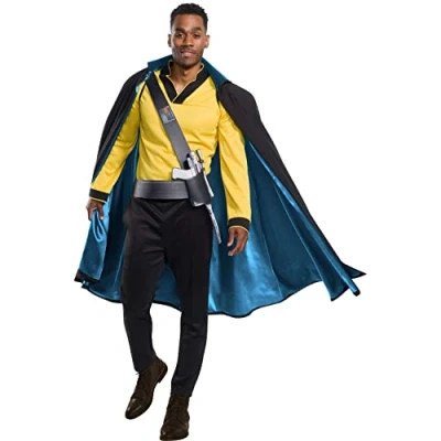 Image of Rubies Official Disney Star Wars Ep 9 Lando Calrissian Men&#039;s Costume, Adult Fancy Dress, Size Standard Halloween