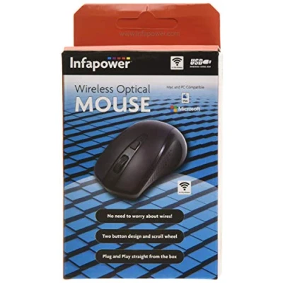 Image of Infapower X205 Wireless Optical Mouse, Black