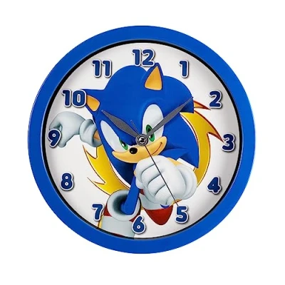 Image of Disney Sega Sonic The Hedgehog Blue Wall Clock SNC3002