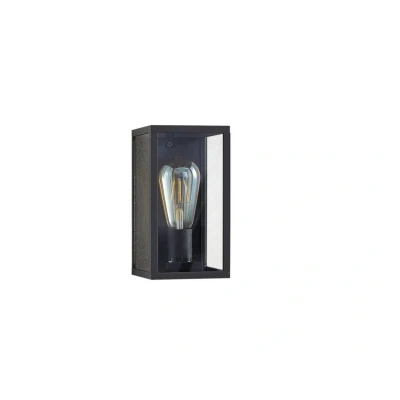 Image of Lindby Filimon outdoor wall lamp, dark grey, E27