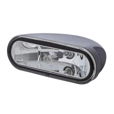 Image of HELLA 1FA 008 284 011 Halogen/Halogen Spotlight FF 75 12V Oval Reference number: 12.5 Bolted clear diffusing Lens Colour: Crystal left/right