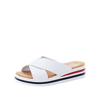 Image of Rieker Women&#039;s V02A1 Sandal, White, 6.5 UK