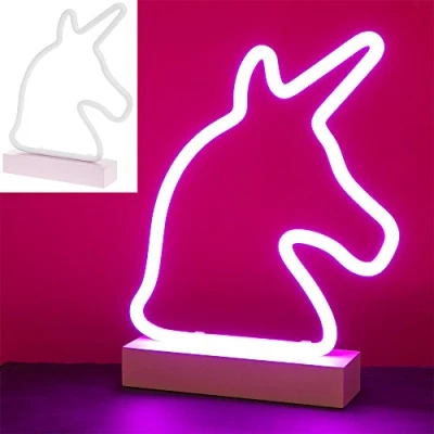 Image of Lesser &amp; Pavey Unicorn Pink Neon Lamp