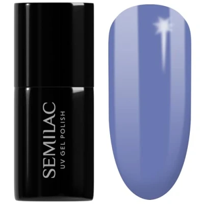 Image of SEMILAC 013 Indigo Nail UV Gel Polish Long Lasting and Easy to Apply Soak off UV/Led Perfect for Home Professional Manicure Pedicure 7 ml